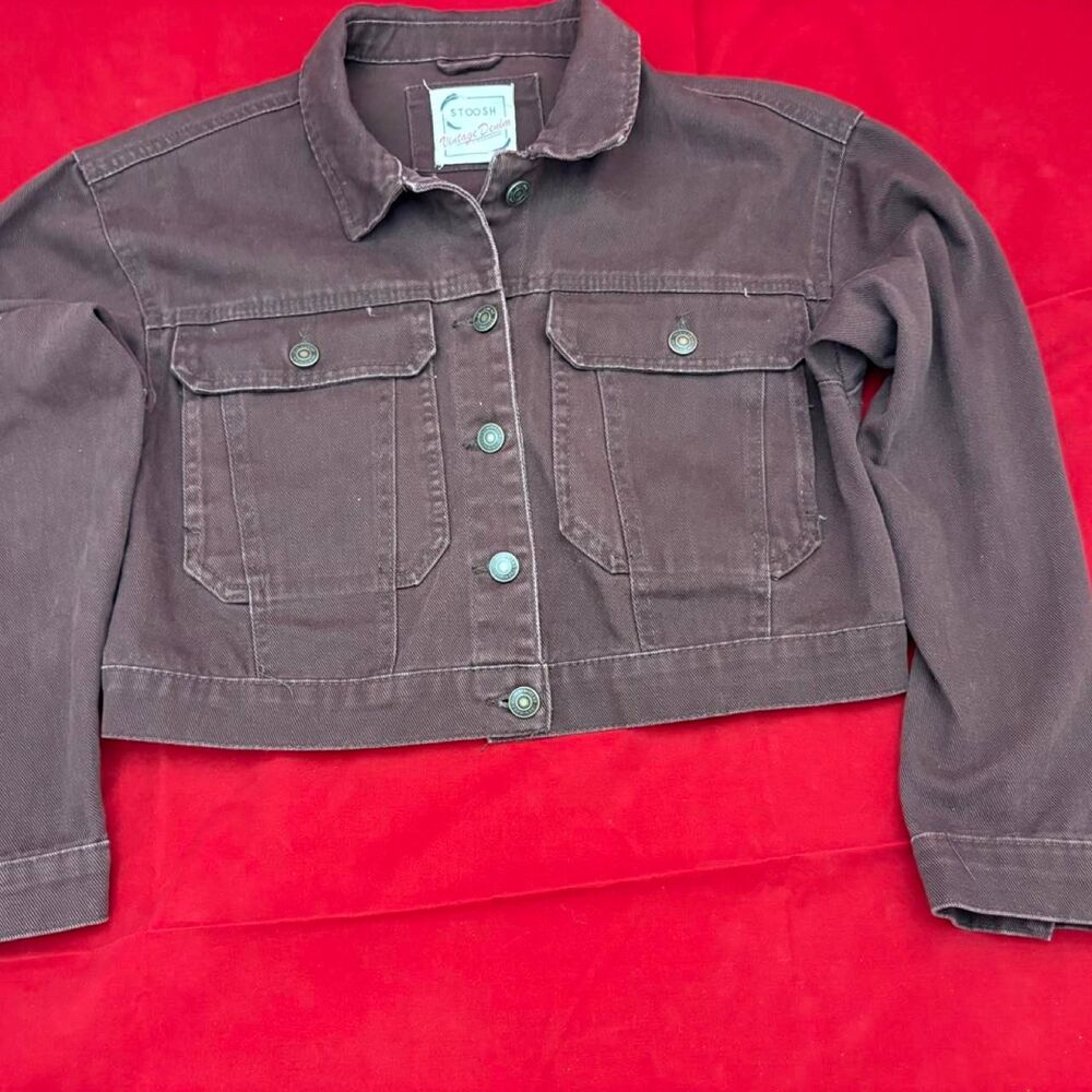 Unbranded Women's Brown and Burgundy Jacket